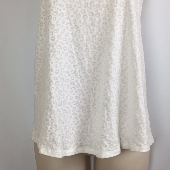 Victoria Secret Sz XS Textured Animal Print Racer Back sheer Tank Top - Picture 3 of 8